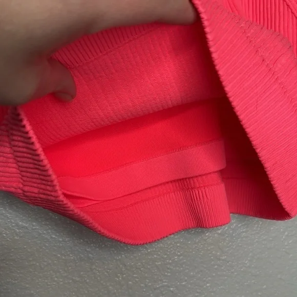 AERIE Women's Pink Superchill Seamless High Neck Bra Top NWT Size XL - Picture 5 of 7